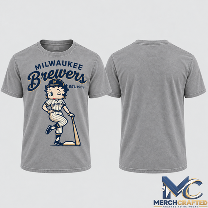 Milwaukee Brewers Baseball Girl T Shirt