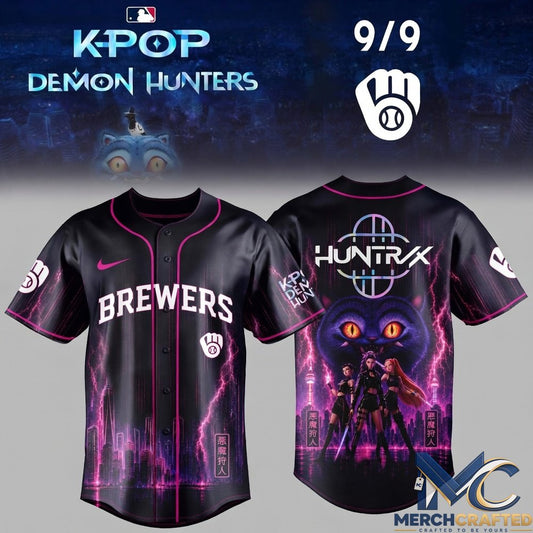 Milwaukee Brewers x KPop Demon Hunters Night 2026 Baseball Jersey