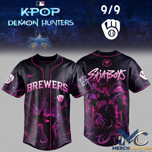 Milwaukee Brewers x KPop Demon Hunters Night 2026 Baseball Jersey