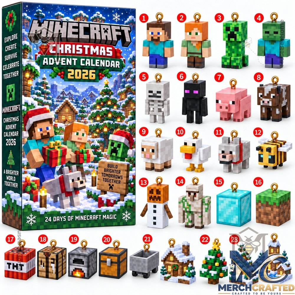 Minecraft Video Game 2026 Christmas Advent Calendar