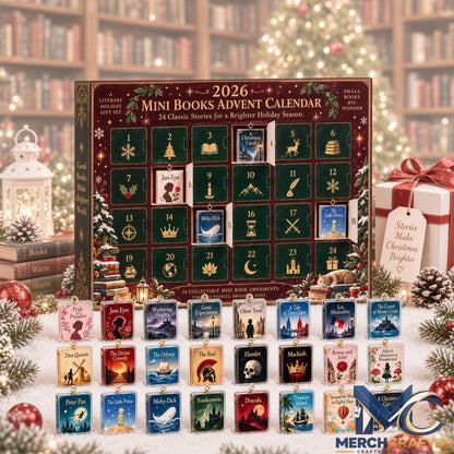 Mini Books Classic Stories Christmas 2026 Advent Calendar  24 Collectible Mini Book Ornaments