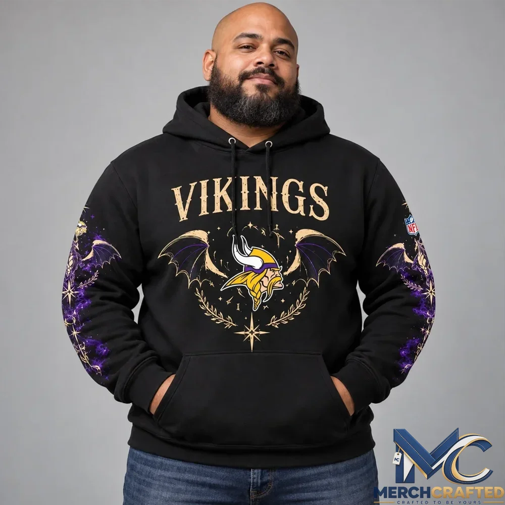 Minnesota Vikings Dragon Fantasy Graphic Hoodie