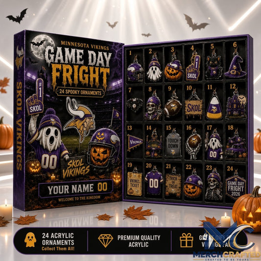 Minnesota Vikings x NFL Halloween 2026 Blind Box Advent Calendar Game Day Fright