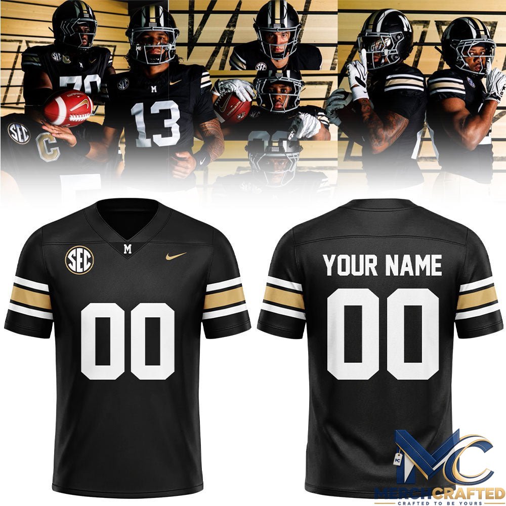 Missouri Tigers 100th Anniversary Custom Football Jersey