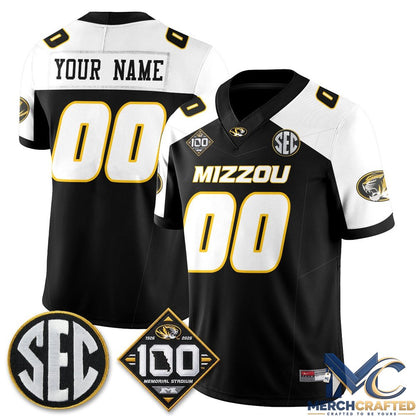 Missouri Tigers 100th Anniversary of Memorial Stadium Custom Football Jersey