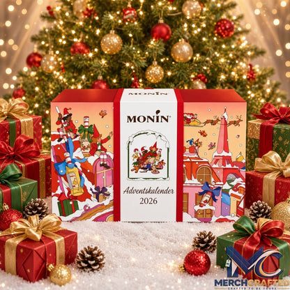 Monin Syrup Advent Calendar 2026 24 Mini Syrup Bottle Charms Christmas Gift Collection