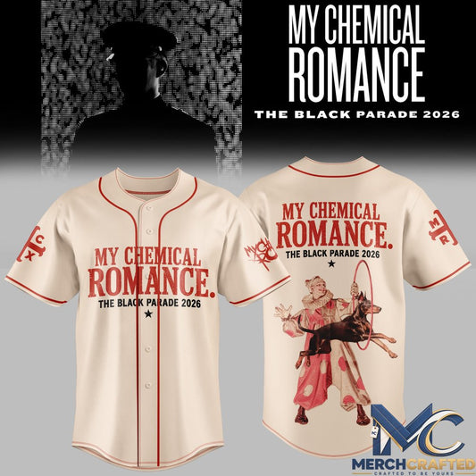 My Chemical Romance The Black Parade Tour 2026 Limited Edition Baseball Jersey