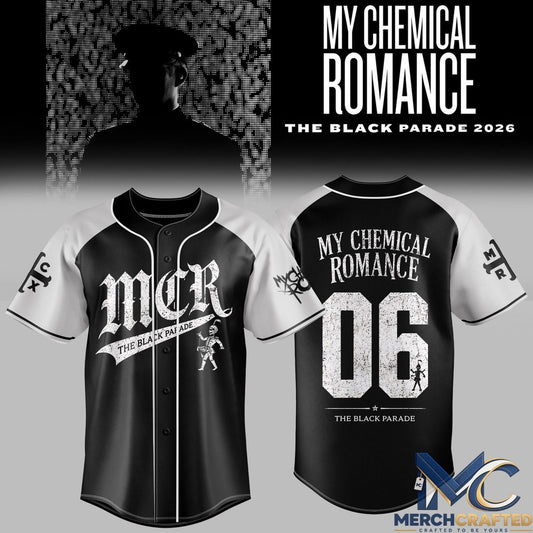 My Chemical Romance The Black Parade Tour NA 2026 Exclusive Baseball Jersey