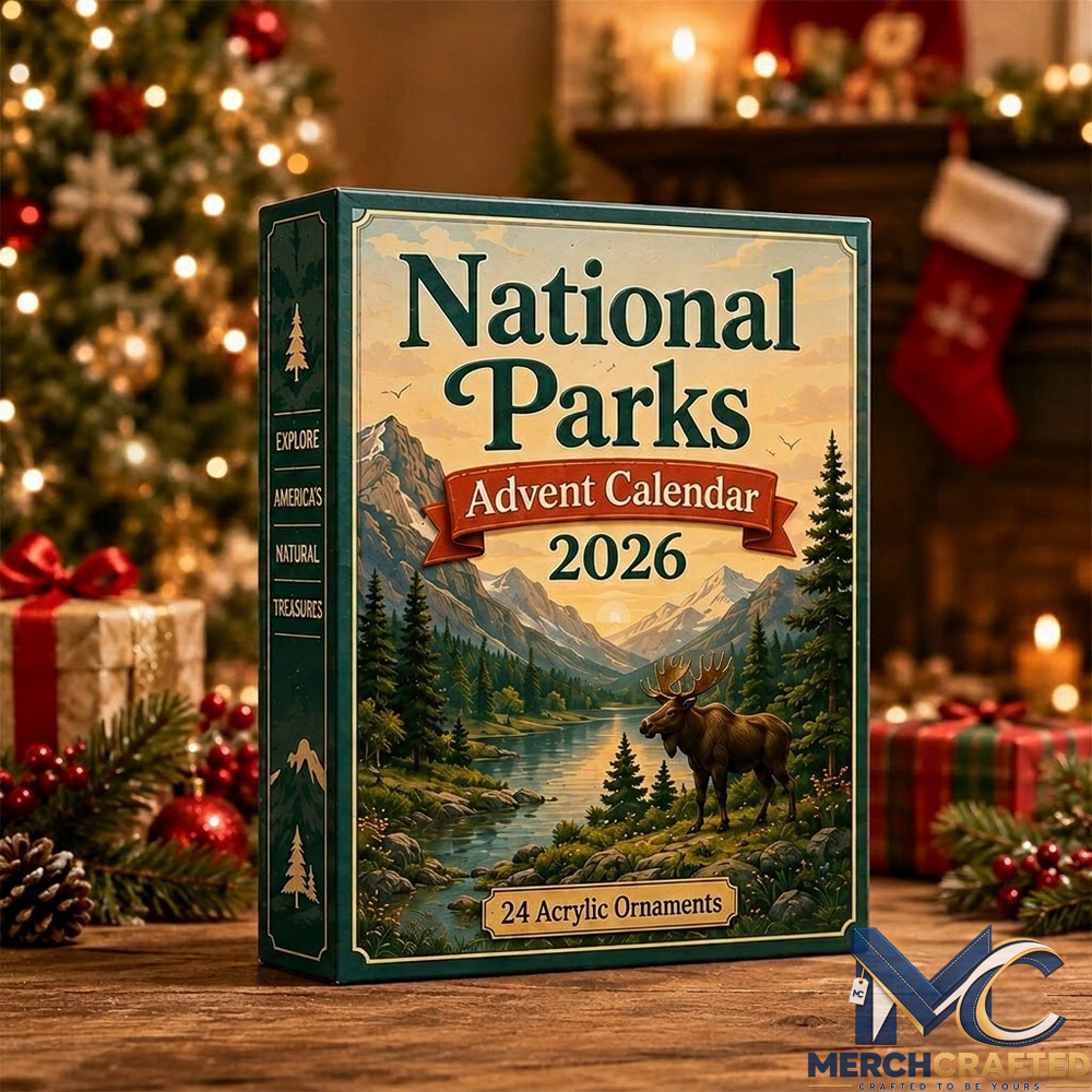 National Parks Christmas Advent Calendar 2026 - Scenic Landmark Diorama Figurines