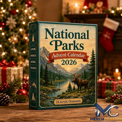 National Parks Christmas Advent Calendar 2026 - Scenic Landmark Diorama Figurines