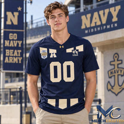 Navy Midshipmen 100th Anniversary Custom Football Jersey