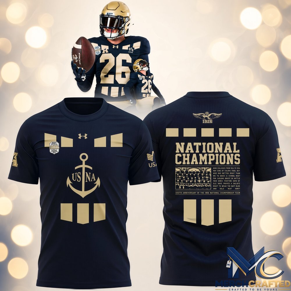 Navy Midshipmen National Champions Graphic Shirt