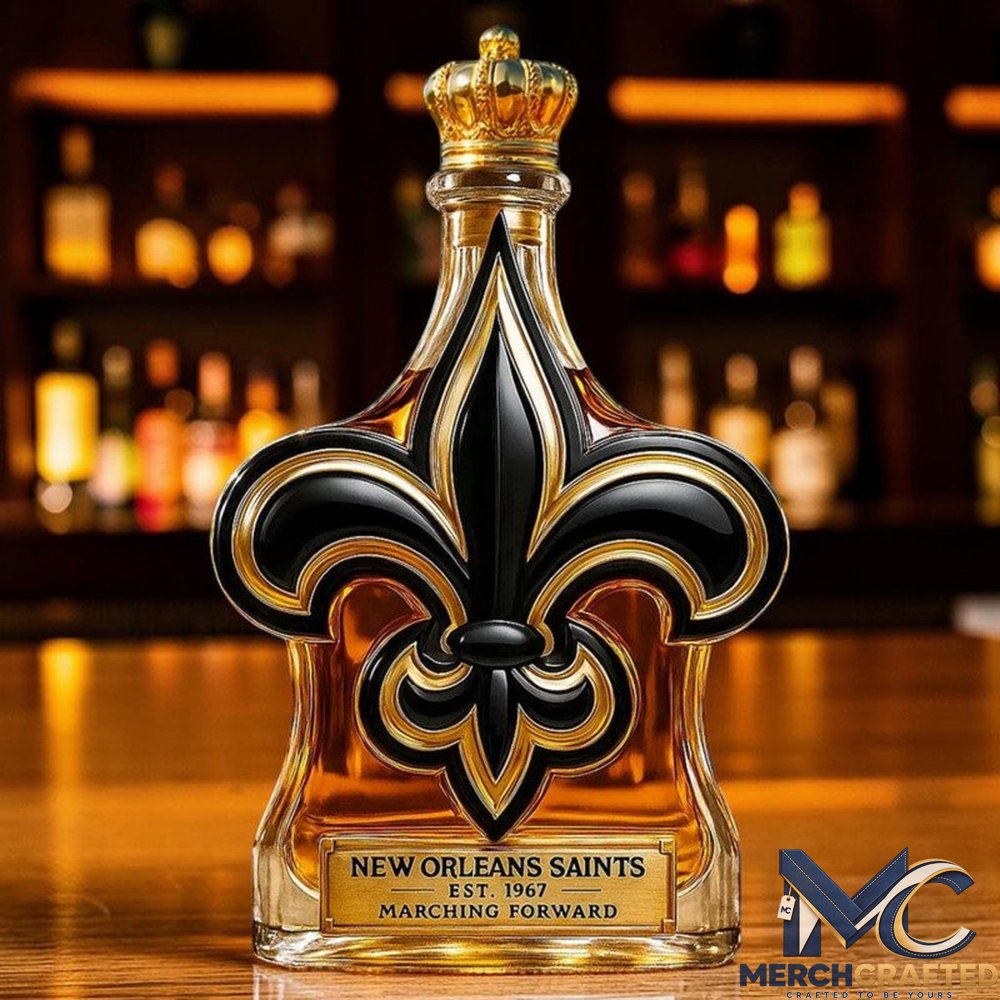 New Orleans Saints Marching Forward 2026 Whiskey Decanter