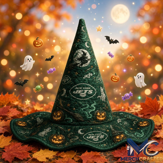 New York Jets Football Halloween 2026 Limited Edition Quilted Witch Hat Green Costume Hat