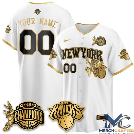 New York Knicks 2026 NBA Finals x Bunny Vapor Custom Jersey-6