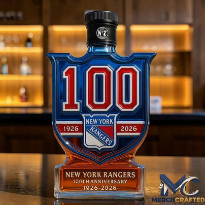 New York Rangers 100th Anniversary 2026 Whiskey Decanter