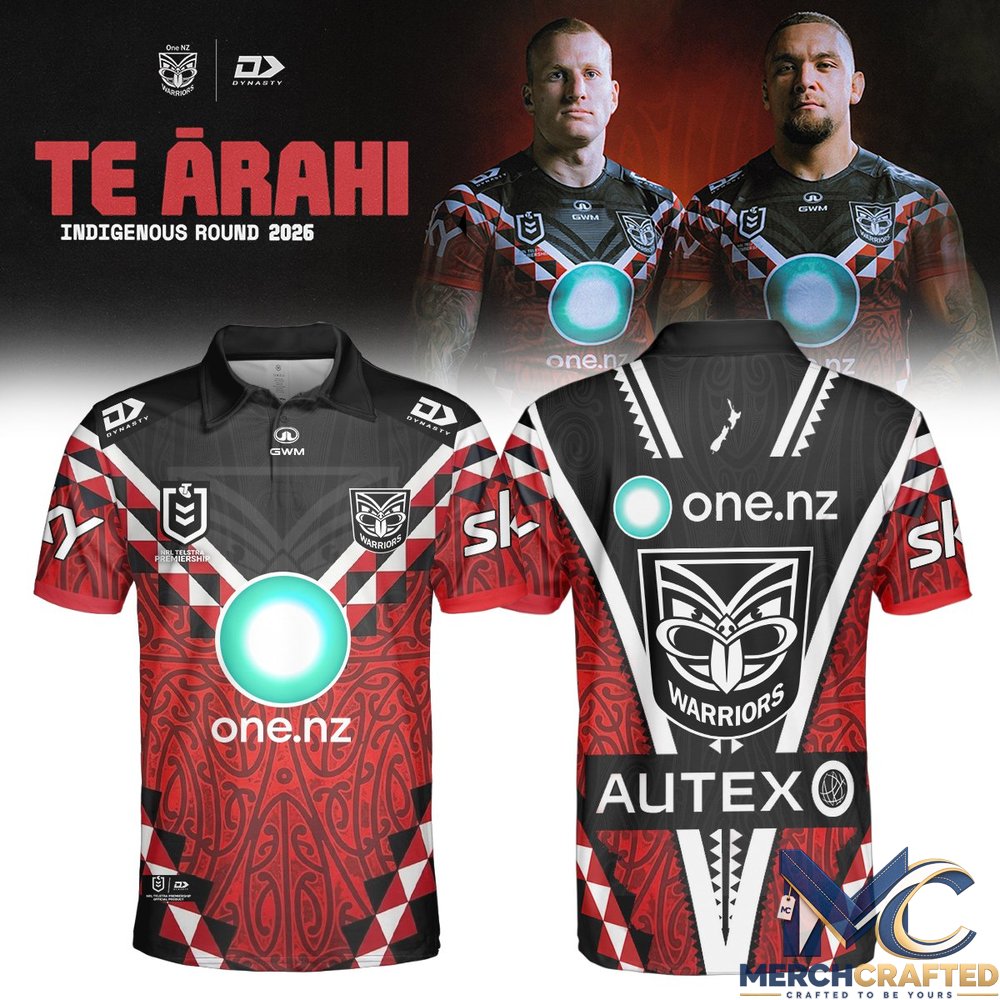 New Zealand Warriors Te Ārahi 2026 Polo Shirt