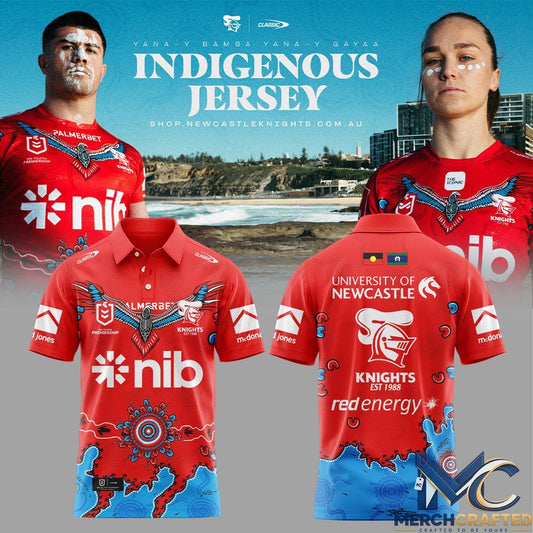 Newcastle Knights Indigenous 2026 Signature Limited Edition Polo Shirt