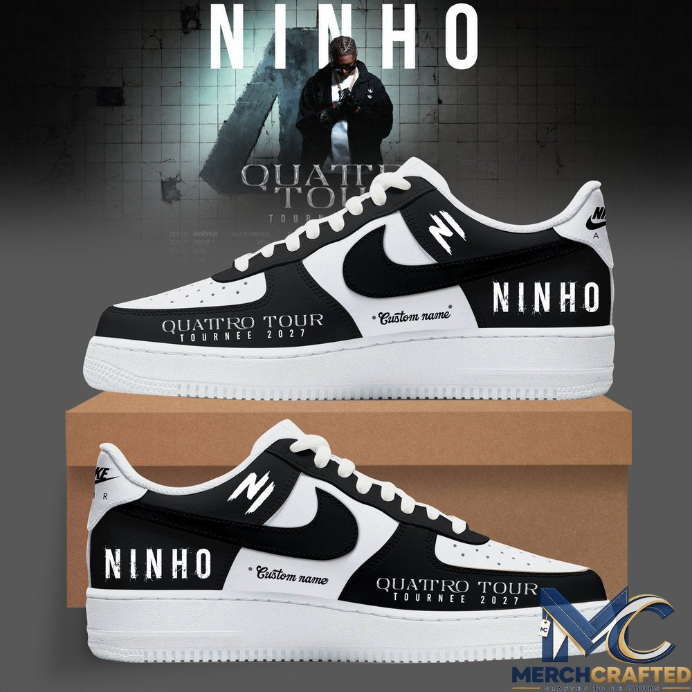 Ninho Quattro Tour 2027 Custom Name Air Force 1 Shoes