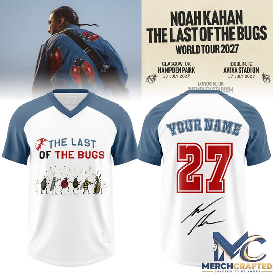 Noah Kahan The Last Of The Bugs World Tour 2027 Custom Football Jersey