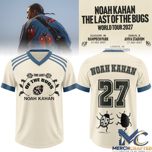 Noah Kahan The Last of The Bugs World Tour 2027 Personalized Football Jersey