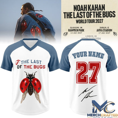 Noah Kahan The Last of The Bugs World Tour 2027 Personalized Football Jersey