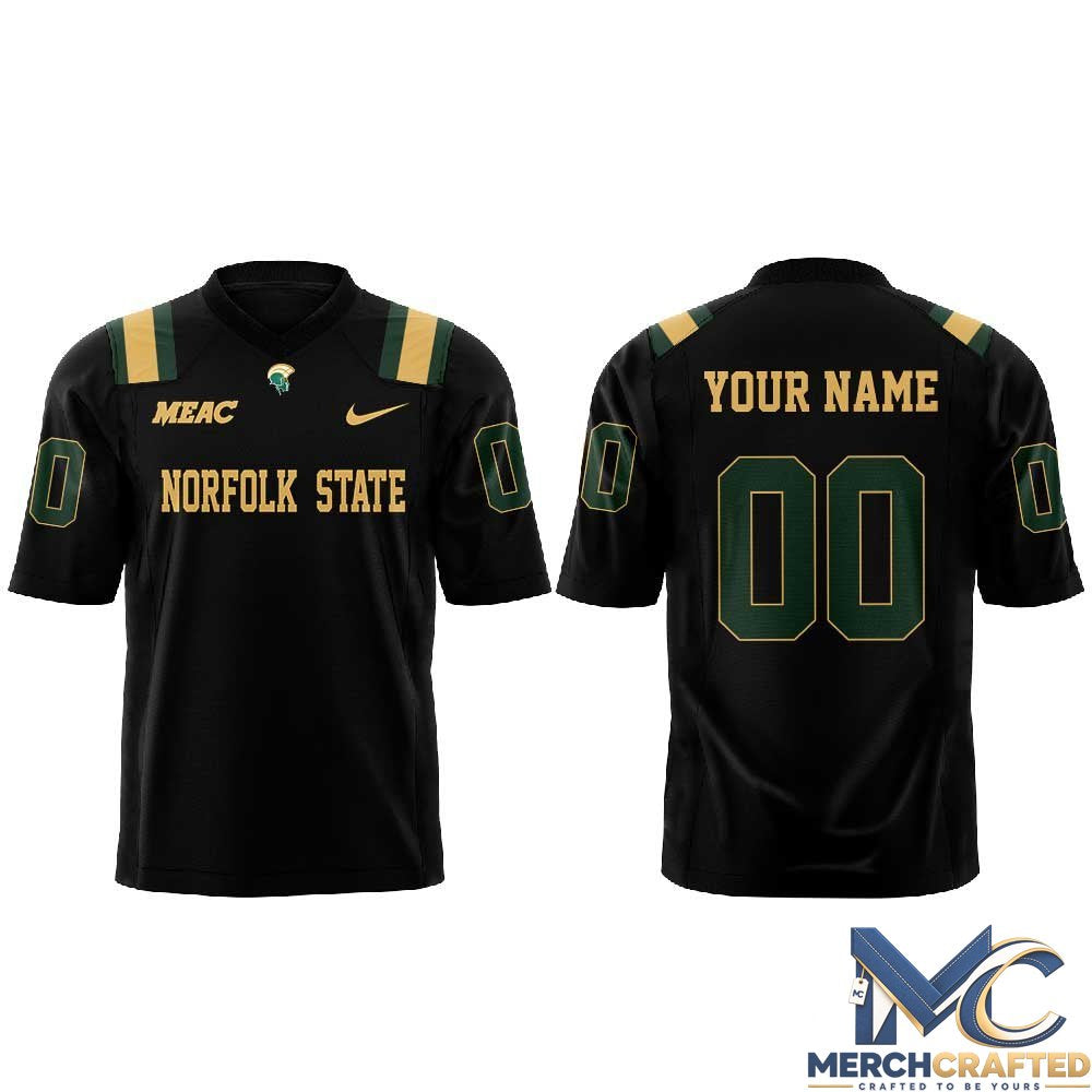 Norfolk State Football Dark Mode Activated Custom Football Jersey