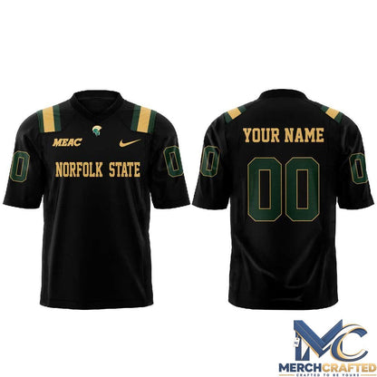 Norfolk State Football Dark Mode Activated Custom Football Jersey