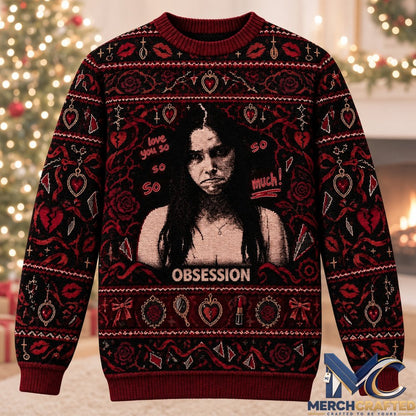 Obsession Movie 2026 Nikki I Love You So Much Christmas Ugly Sweater  Horror Romance Holiday Knit Sweater