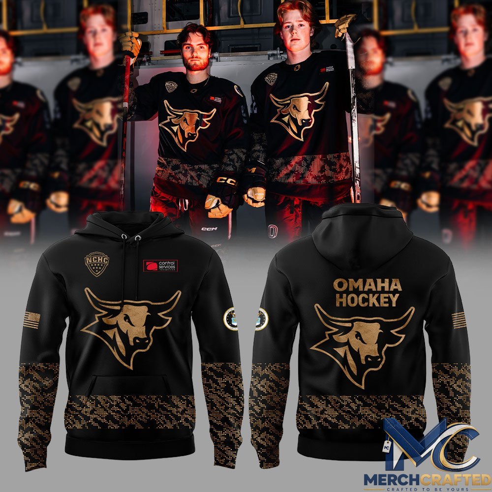Omaha Hockey Military Appreciation Black Hoodie
