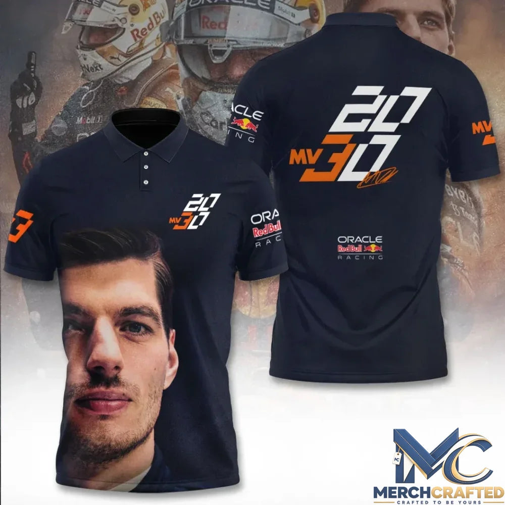 Oracle Red Bull Racing Max Verstappen 2030 Limited Edition Polo Shirt