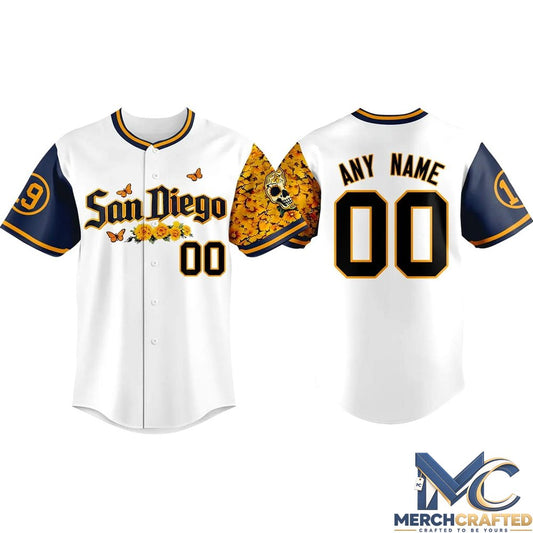 Padres City Connect Concept Dia de los Muertos Baseball Jersey