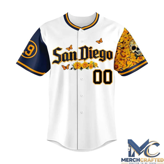 Padres City Connect Concept Dia de los Muertos Baseball Jersey