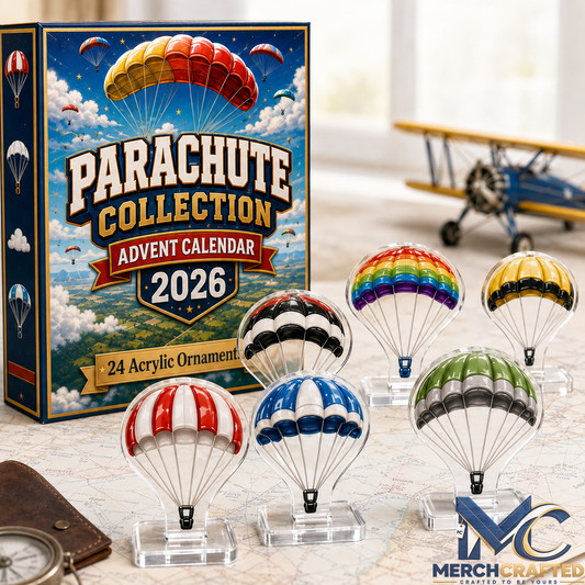 Parachute Collection 2026 - 24-Day Festive Countdown Acrylic Charms Blind Box Advent Calendar