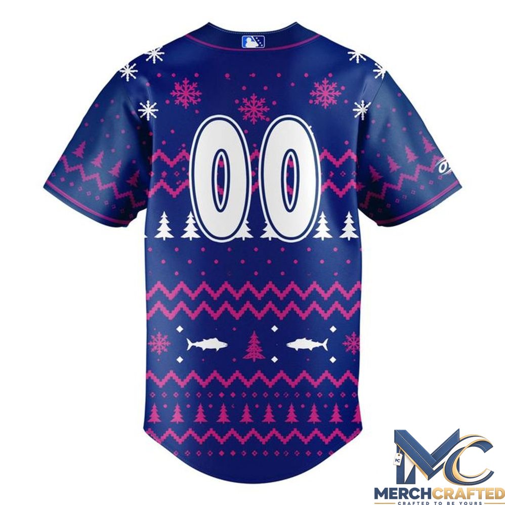 Pensacola Blue Wahoos Half Way To The Holidays 2026 Baseball Jersey