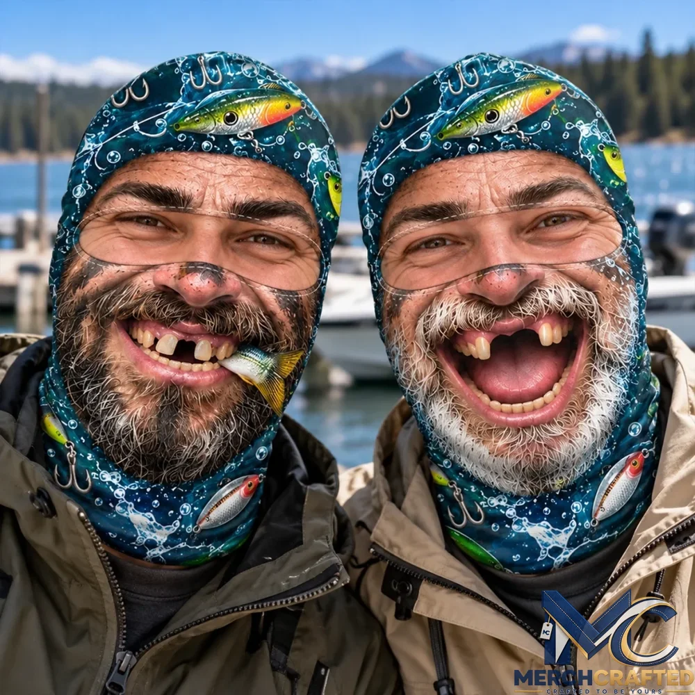 Personalized Bearded Fisherman Funny Ski Mask