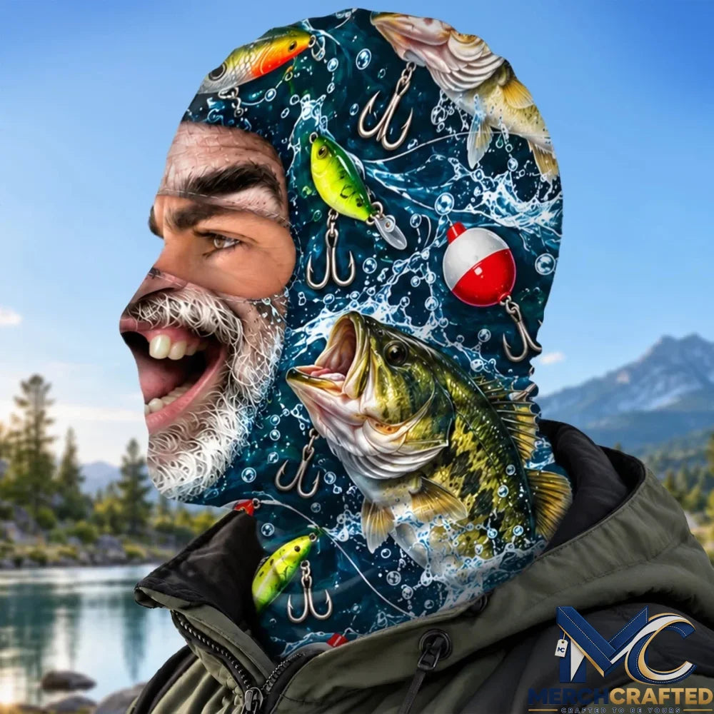 Personalized Bearded Fisherman Funny Ski Mask