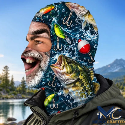 Personalized Bearded Fisherman Funny Ski Mask