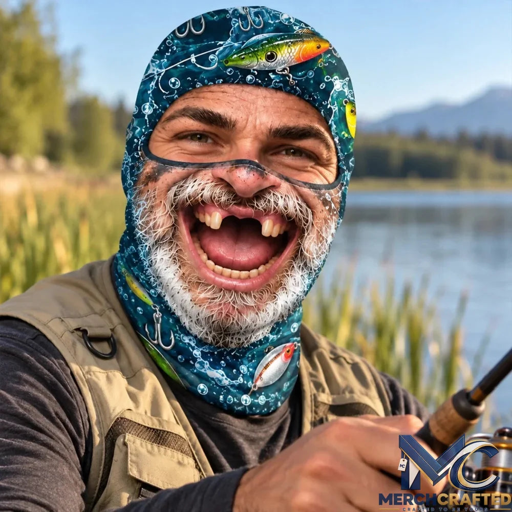Personalized Bearded Fisherman Funny Ski Mask