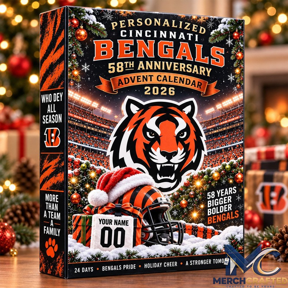 Personalized Cincinnati Bengals Advent Calendar 2026