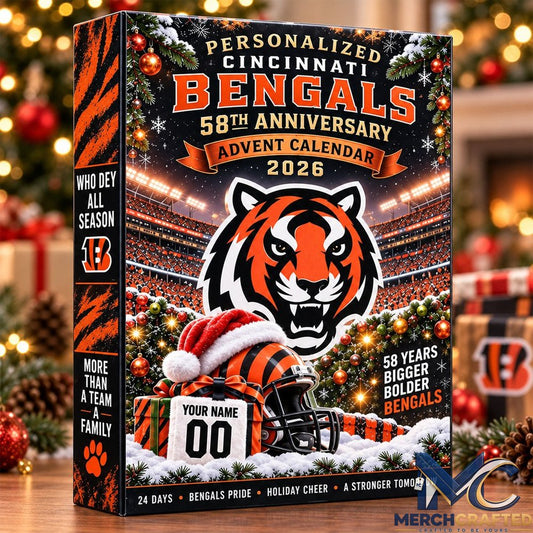Personalized Cincinnati Bengals Advent Calendar 2026