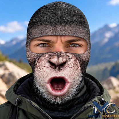 Personalized Funny Monkey Face Ski Mask