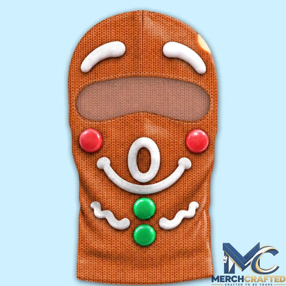 Personalized Gingerbread Christmas Ski Mask