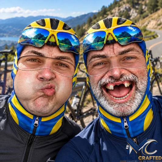 Personalized Mountain Biker Funny Face Ski Mask