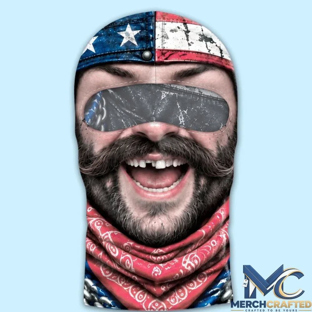 Personalized Skull Biker Face Ski Mask