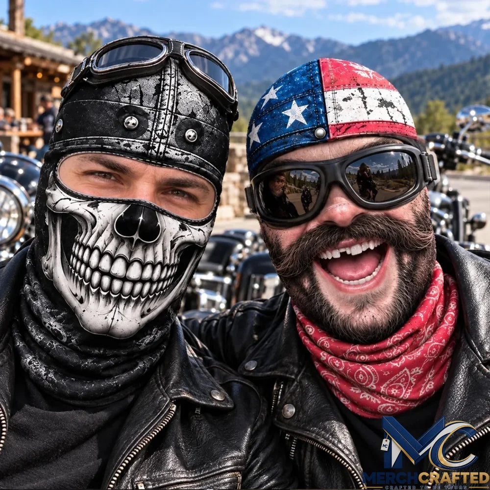 Personalized Skull Biker Face Ski Mask