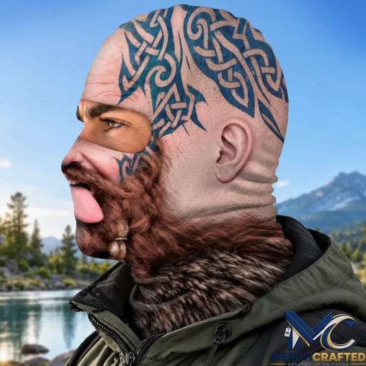Personalized Viking Beard Funny Ski Mask