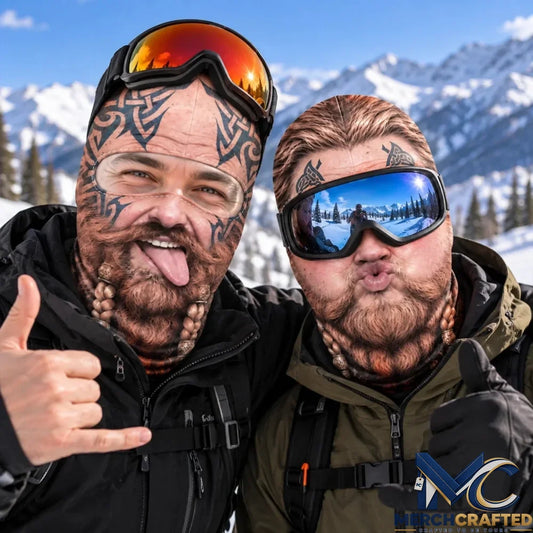 Personalized Viking Beard Funny Ski Mask