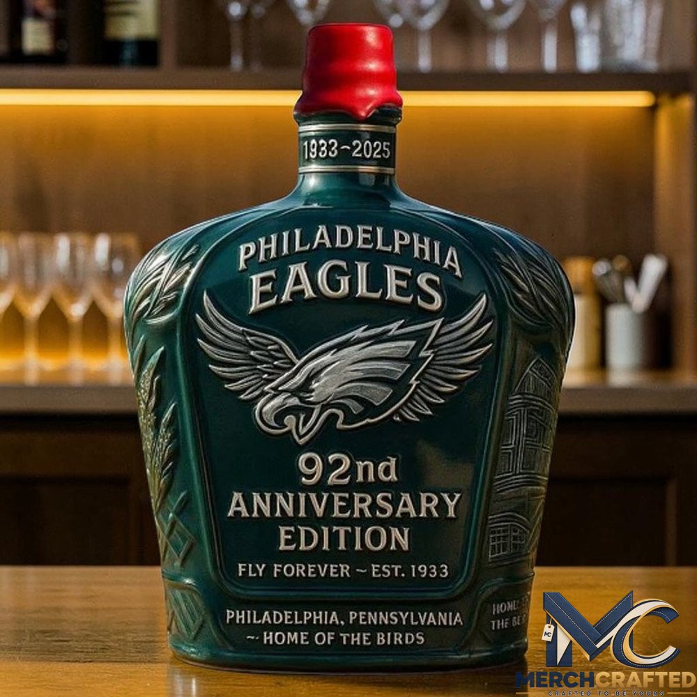 Philadelphia Eagles 92nd Anniversary Whiskey Decanter