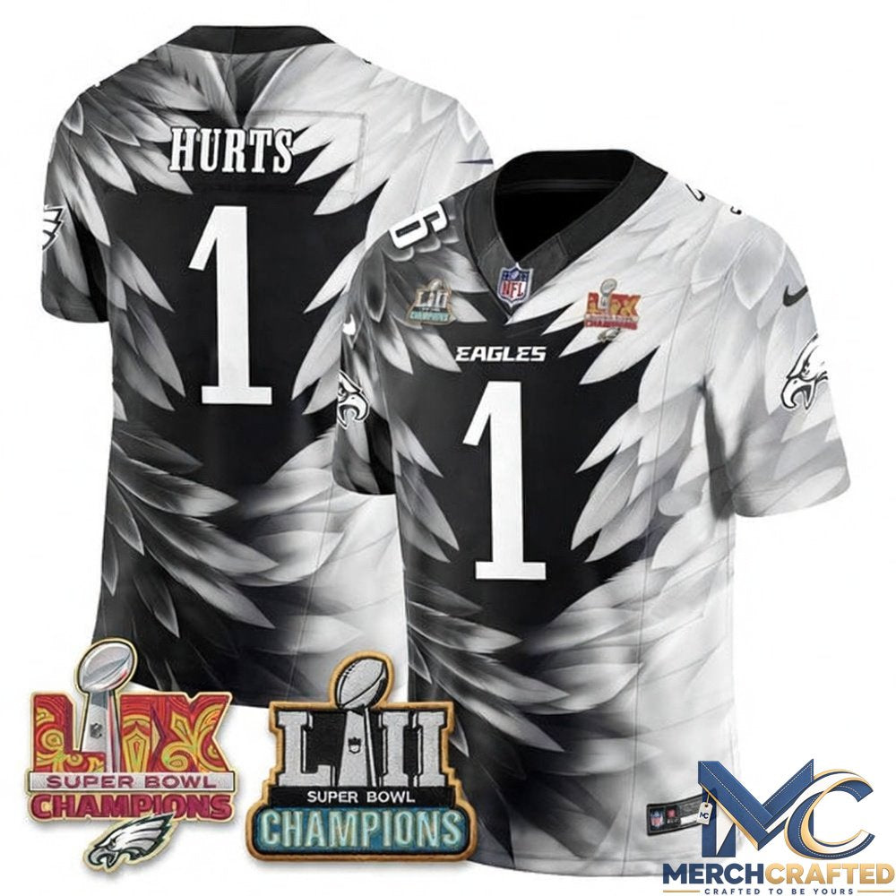 Philadelphia Eagles Fangear Feathers Edition Custom Jersey